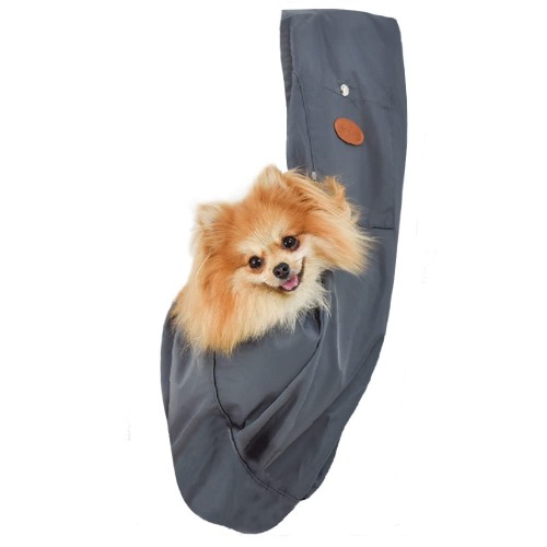 Pet Carrier Sling Adjustable Crossbody Sack - Gray Sling Small