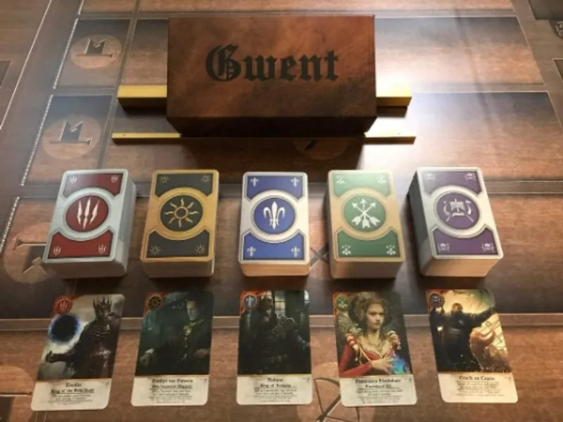 The Witcher Gwent Card Collectible Full Set 5 Decks Total 460 Cards with Box Ideal Gift for Witcher Lovers