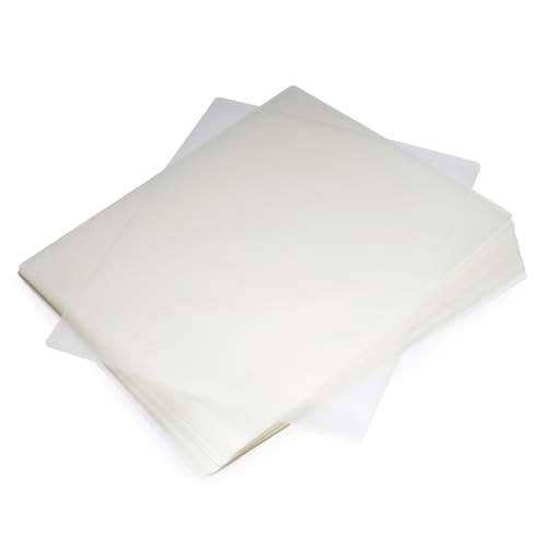 Amazon Basics Clear Thermal Laminating Plastic Paper Laminator Sheets - 9 x 11.5-Inch, 50-Pack, 3mil - 50-Pack