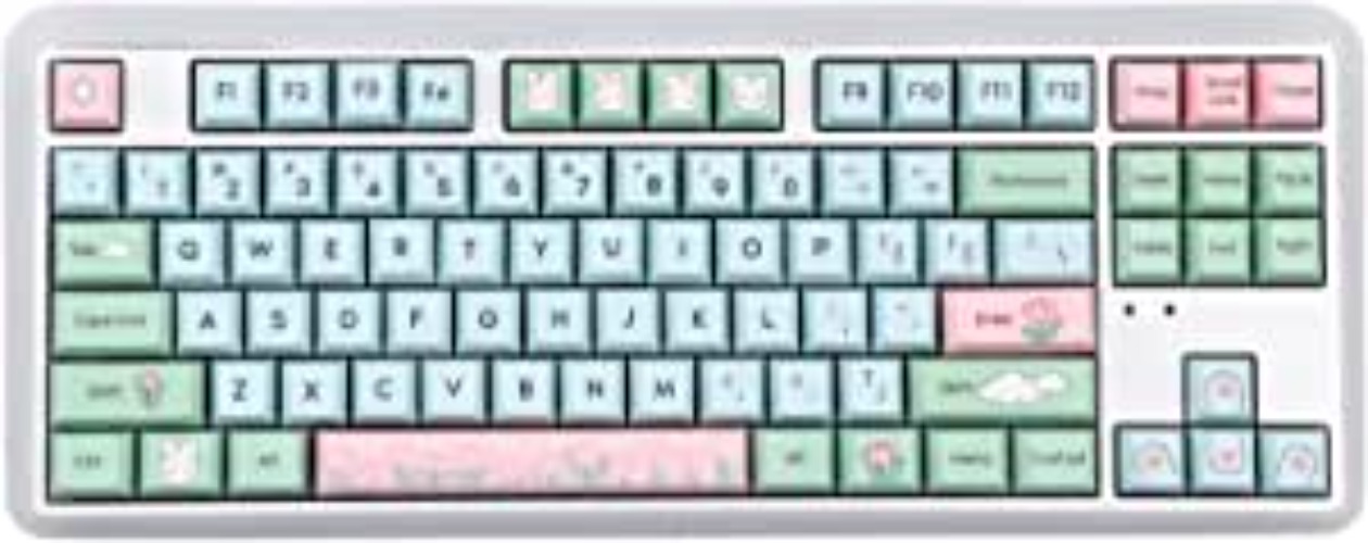 EPOMAKER Alice’s Adventure 147 Keys Cherry Profile PBT Dye Sublimation Keycaps Set for Mechanical Gaming Keyboard, Compatible with Cherry Gateron Kailh Otemu MX Structure - Alice’s Adventure