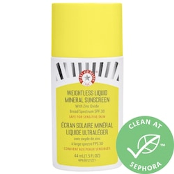 Weightless Liquid Mineral Sunscreen with Zinc Oxide SPF 30