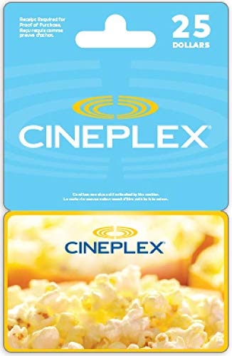 Cineplex Gift Card: $25