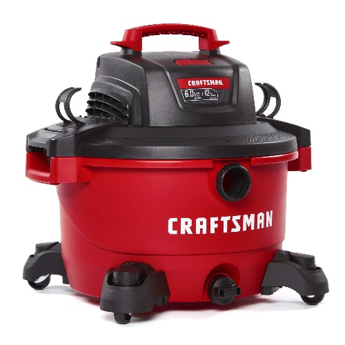 CRAFTSMAN CMXEVBE17594 12 Gallon 6.0 Peak HP Wet/Dry Vac, Portable Shop Vacuum with Attachments - 12 Gallon 6.0 Peak HP