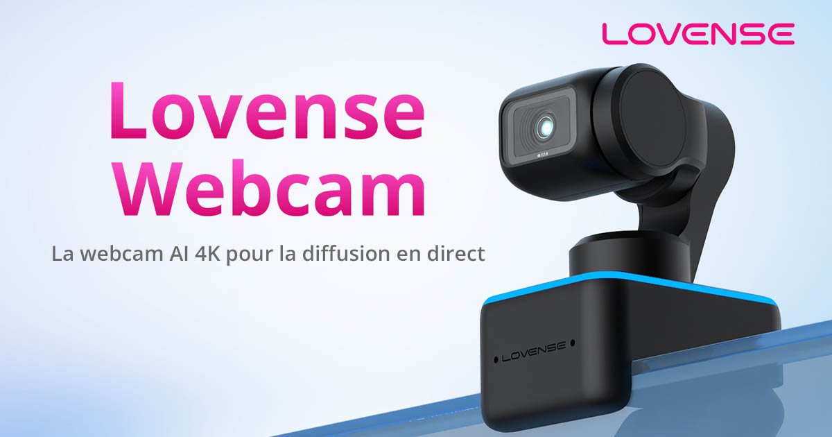Lovense® La webcam AI 4K pour le streaming en direct !