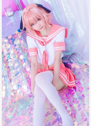 Sailor Seifuku Cosplay Set + Wig - M / Full Outfit