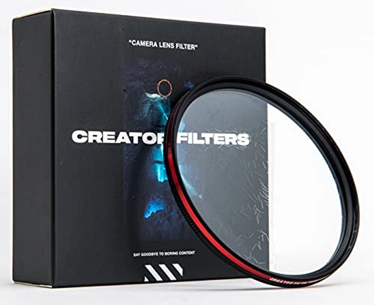Creator FX Fractal Light Flare Lens Filter | Light Refracting FX Filter for Camera | Special Effects Filter for Random Dazzling Light Streaks (Fits 82mm, 77mm, 72mm, 67mm Ø)