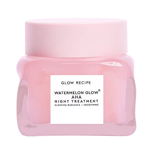 Glow Recipe Watermelon Glow Sleeping Mask - Exfoliating, Anti-Aging + Brightening Overnight Face Mask with AHA, Hyaluronic Acid + Pumpkin Seed Extract for Sensitive Skin - Hydrating Mask (80ml/2.7oz) - 79.85 ml (Pack of 1)