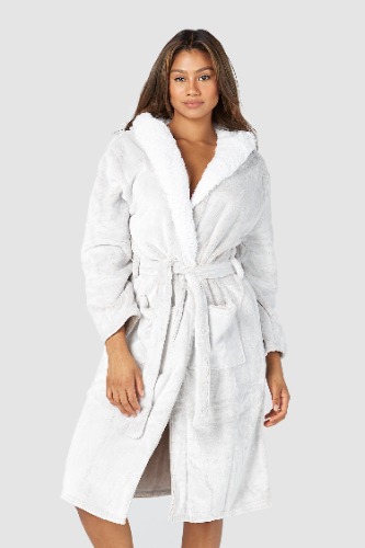 So Soft Luxury Dressing Gown - Mink | S-M