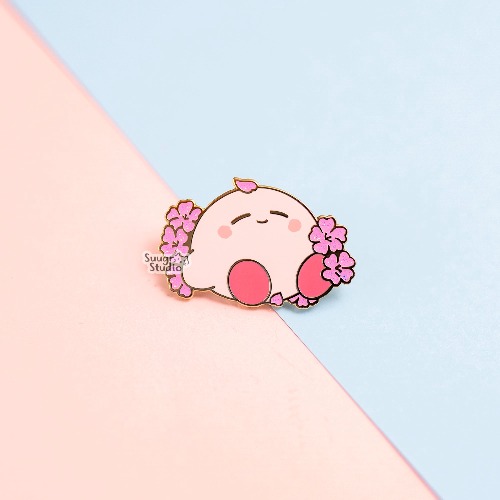 Sakura Poyo Hard Enamel Pin - [A Grade] / Locking Clasp