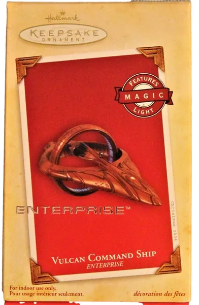 STAR TREK - VULCAN COMMAND SHIP 2004 Hallmark Ornament QXI4084 by Keepsake Ornament