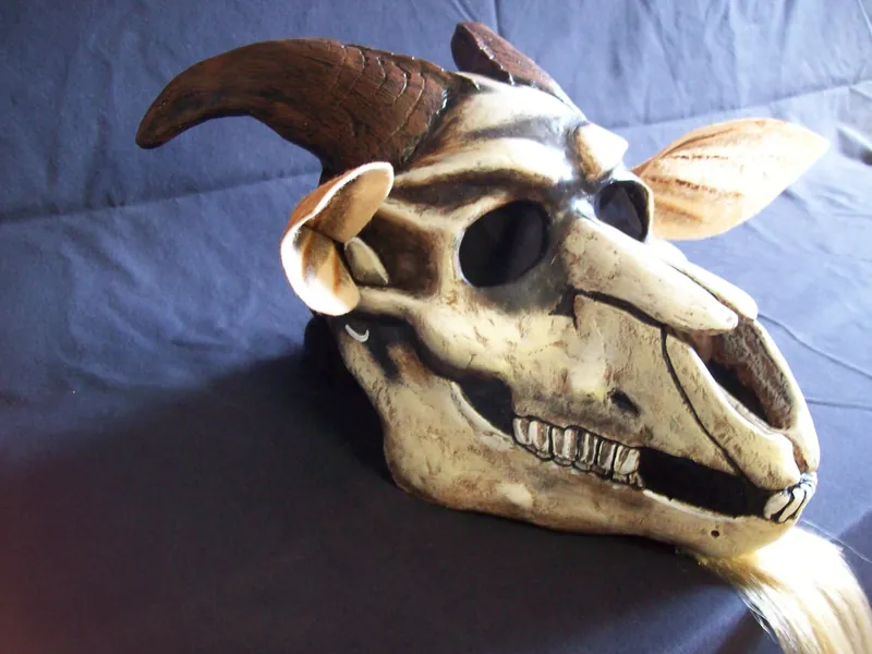 Goat skull Halloween mask