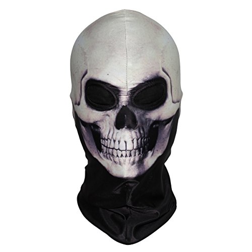wtactful Thick Scary Skeleton Skull Ghost Death Halloween Balaclava Face Mask for Cosplay Costume - 3d Skeleton