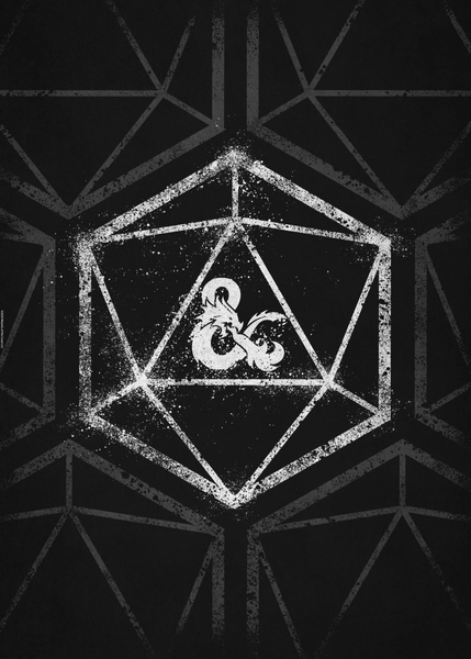 'Dice Chalk' Poster by Dungeons and Dragons | Displate