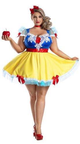 Plus Size Snow Apple Princess Costume | As Shown / 1X