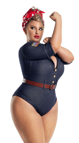 Plus Size Riveting Darling Costume | 1X