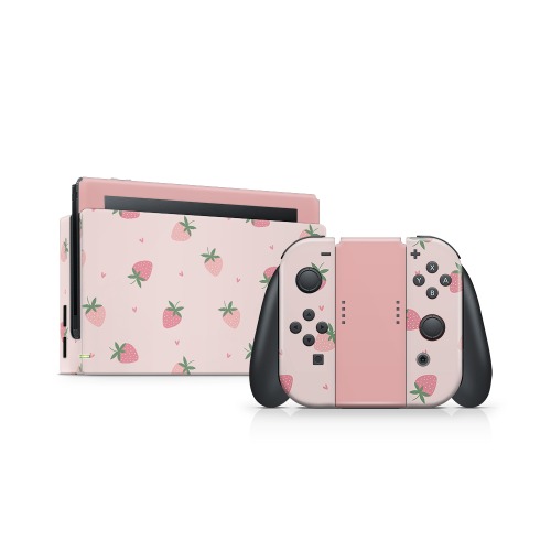 Strawberry Fields Nintendo Switch Skin - Full Set