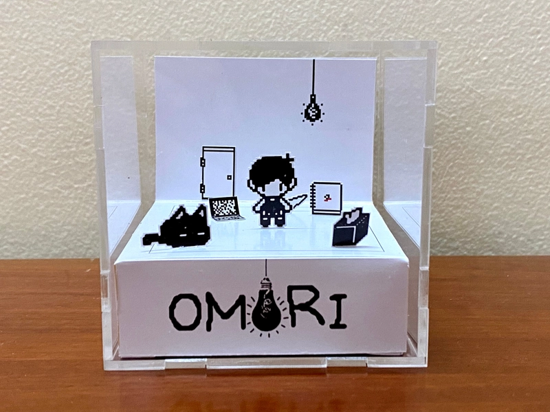 White Space OMORI 3D Cube Diorama