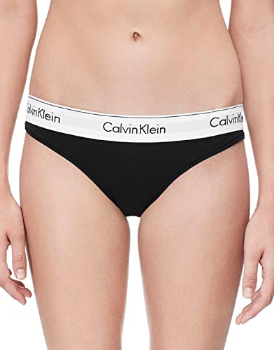 Calvin Klein Women's Modern Cotton Stretch Bikini Panty - Large - Black