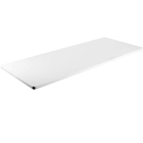 VIVO White 60 x 24 inch Universal Solid One-Piece Table Top for Standard and Sit to Stand Height Adjustable Home and Office Desk Frames, DESK-TOP60W - White