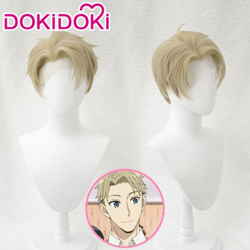 【Last Batch】【 Front Lace 】【Ver 1.3Ready For Ship】DokiDoki Manga SPY×FAMILY Cosplay Loid Forger  Front Lace  Wig spyxfamily Short Light Flax | Ver 1