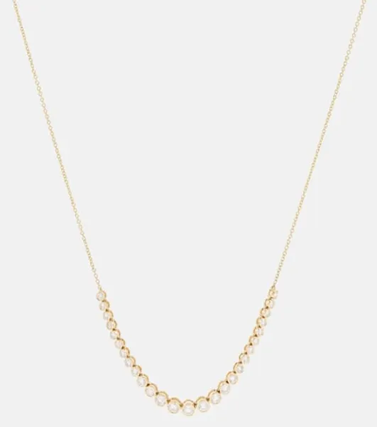 Let It Slide 10kt gold necklace with diamonds