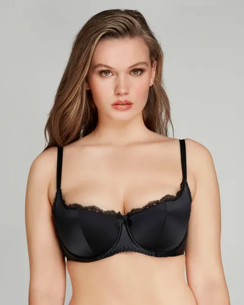 Sloane Balconette Underwired Bra in Black/Black | By Agent Provocateur New In