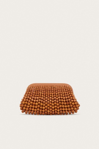 NIA CLUTCH - CHESTNUT | Chestnut / One Size