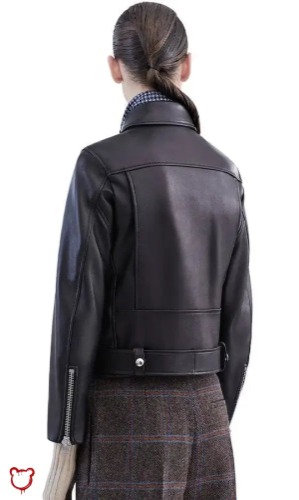 Gothic Black Leather Jacket - black / L