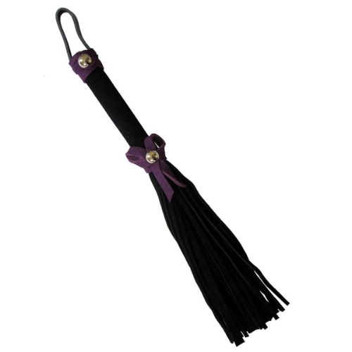 Love Knot Mini Flogger with Bow - Purple Bow + Black