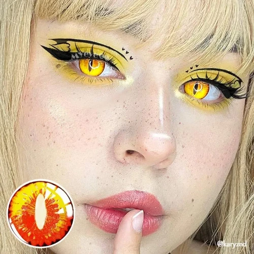 MYEYEBB Blind Dragon Maid Cosplay Colored Contact Lenses
