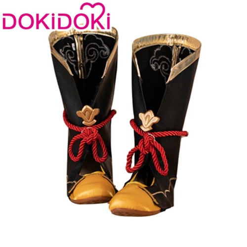 【S/XL Ready For Ship】DokiDoki-SR Game Genshin Impact Xiang Ling Cosplay Costume / Shoes Women Xiangling | Shoes Only-XL(EU 39)-In Stock