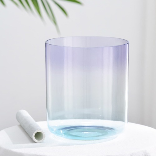CVNC Crystal Sea Lavender Singing Bowl with Carrier Bag For Meditation Healing | 6 inch / 432Hz / Note B