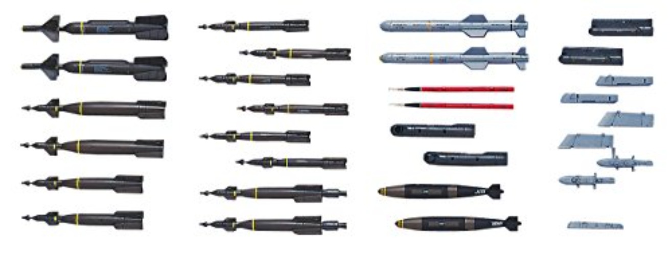 Hasegawa 1:48 Scale US Aircraft Weapon Set D Model Kit