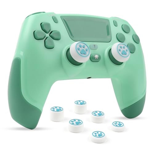 RALAN Green Wireless Controller Compatible with Playstation 4/Pro/Slim/for PS4 Dualshock 4 Gamepad with Headphone Jack and Touch Pad - Green