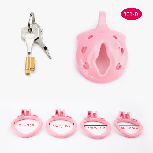 Micro 3D printed Chastity Cages - Reval the woman in you | D / 55mm/2.16" + 60mm/2.36"