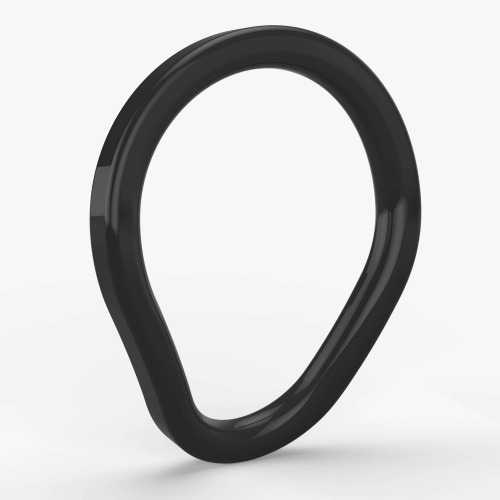 Primal:Spark Cock Ring in Glossy Black Stainless Steel | 50mm