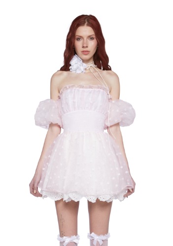 Gossamer Dreams Mini Dress | PINK / X-Small