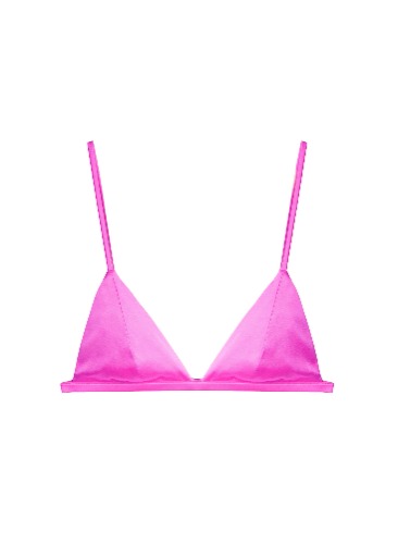 Luxe Triangle Bra | wild pink / xs