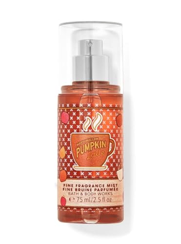 Bath & Body Works Mashmallow Pumpkin Latte Fine Fragrance Mist Travel Size Mini Purse Spray 2.5 Ounce (Mashmallow Pumpkin Latte) - Mashmallow Pumpkin Latte - 2.5 Fl Oz (Pack of 1)