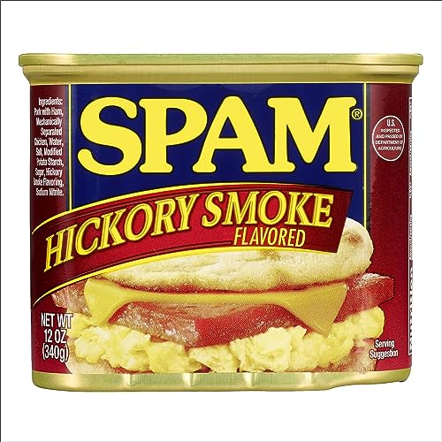 Spam Hickory Smoke, 12 Ounce Can - Hickory Smoke - 12 Ounce (Pack of 1)