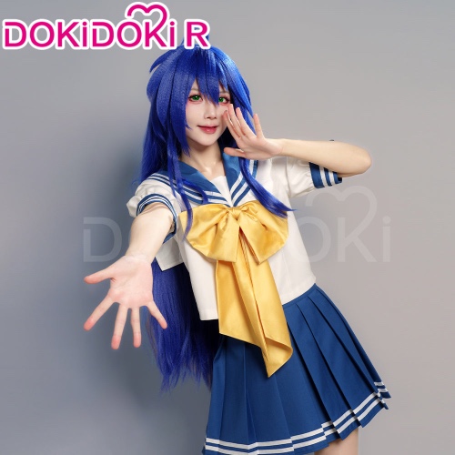 【Size S-2XL】Dokidoki-R Anime Manga Lucky Star Cosplay Izumi Konata Costume IzumiKonata | Costume Only-M-Order Processing Time Refer to Description Page
