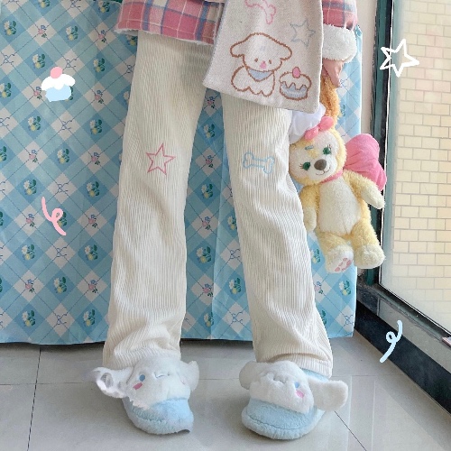 Star Girl Pants - Thin Fabric / M