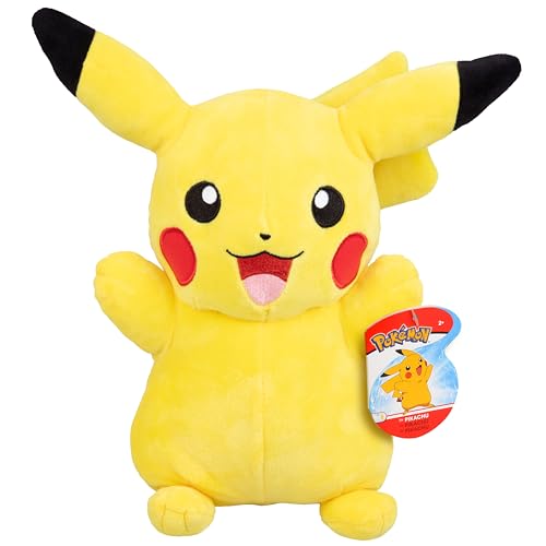 Pokémon 12" Large Pikachu Plush - Officially Licensed - Quality & Soft Stuffed Animal Toy - Generation One - Great Gift for Kids, Boys, Girls & Fans of Pokemon - 12 Inches