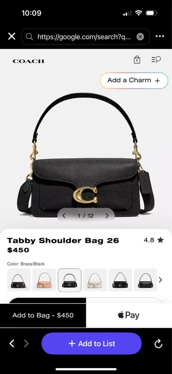 Brass/Maple Tabby Shoulder Bag 26