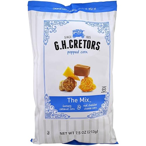 G.H. Cretors Popcorn Chicago Mix (Caramel and Cheddar), 213g - Caramel - 213 g (Pack of 1)