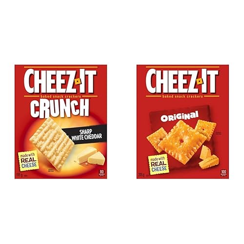 Cheez-It Crunch, Sharp White Cheddar, 191 Grams & Original, 200 Grams - Sharp White Cheddar + Cheez-It Original