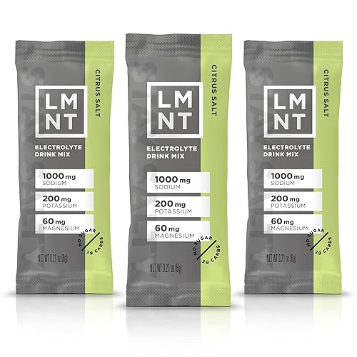 LMNT Zero Sugar Electrolytes - Citrus Salt | Drink Mix | 30-Count - Citrus Salt - 30 Count
