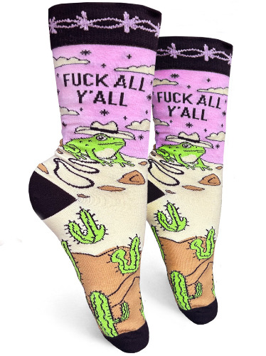 Fuck All Y'all Womens Crew Socks | Default Title
