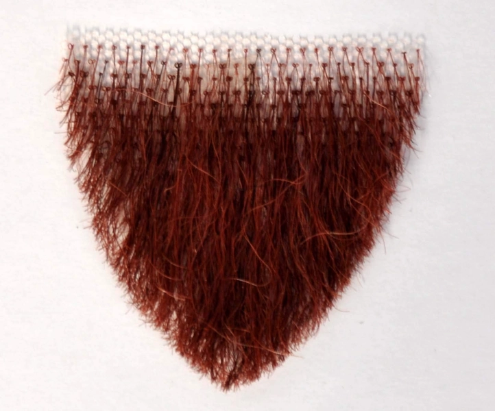 Makupartist Very Small Red Human Hair Merkin Female Pubic Toupee - 