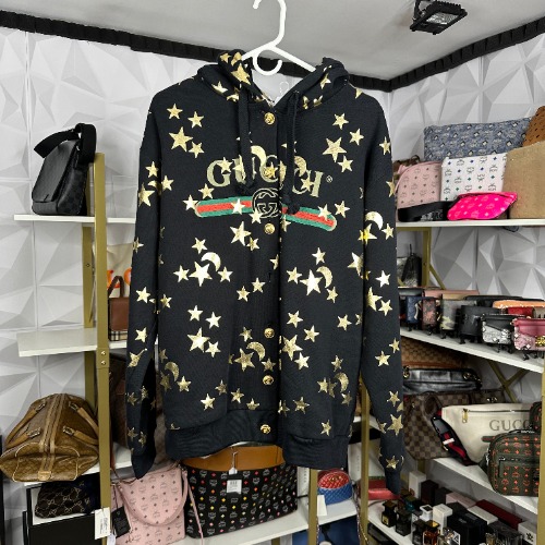Gucci Stars & Moon Button Up Hoodie